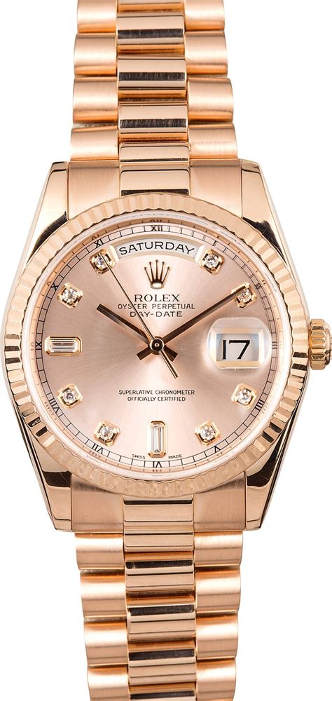 rose gold pink rolex|rolex rose gold 40mm president.